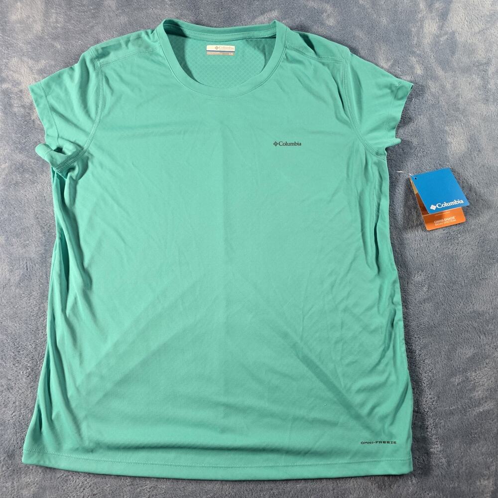 Columbia Women’s Titan Ultra Omni-Freeze Shirt Large Green NWT Hiking